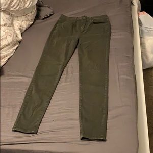 American Eagle dark olive jegging